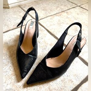 Zara Sneakskin Slingback Shoes size EU39 US8